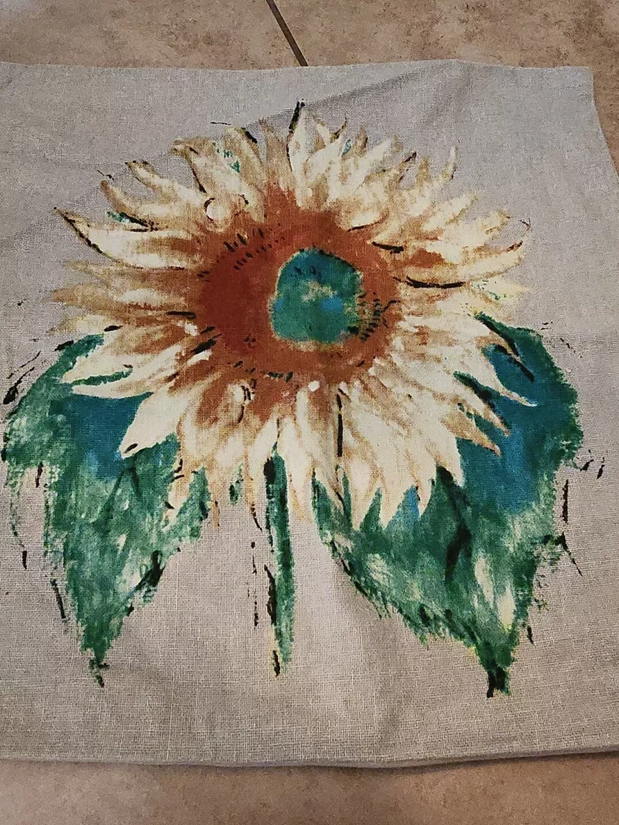 Pottery barn sunflower 2025 pillow cover