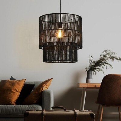 60W E27 Hängelampe, Retro Pendelleuchte Hängeleuchte 1 Flammig