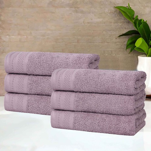 Honeycomb Textured Waffle Border Cotton Medium Weight Hand Towels, Set of 6 - 第 87/94 張圖片