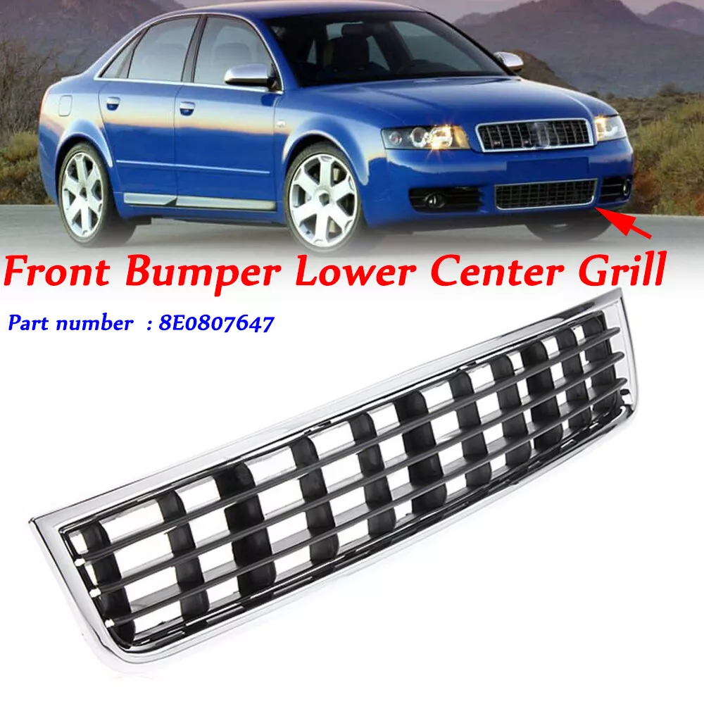 FOR AUDI A4 B6 2001 2005 FRONT BUMPER LOWER CENTER MESH GRILL W