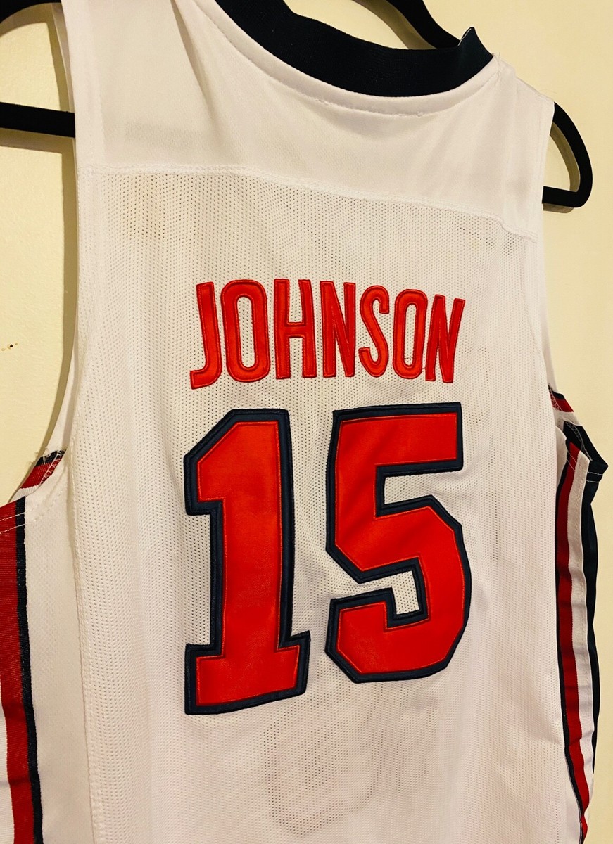 90's champion DREAM TEAM ＃15 JOHNSON Champion Vintage 90s USA Dream Team #15 Magic Johnson