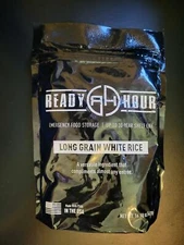 Long Grain White Rice 10 Serving Pouch 25-year Shelf Life Emergency Food Bag Kit