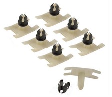 1979-1986 Mustang Exterior Outside Door Belt Molding Plastic Retainers Nuts