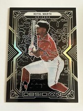 2022 Panini Chronicles Obsidian #55 Ketel Marte