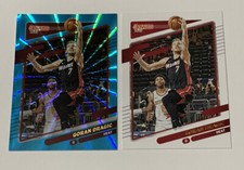 Goran Dragic Blue Holo Laser & Base 2021-22 Donruss #62 Miami Heat