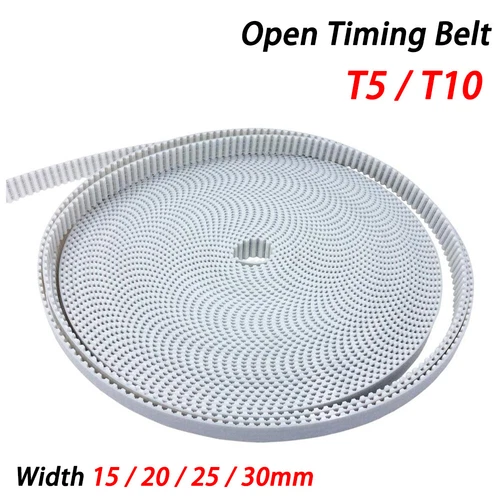 T5 / T10 Open Timing Belt Width 15/20/25/30mm Pitch 5/10mm, For Pulley, CNC 3D