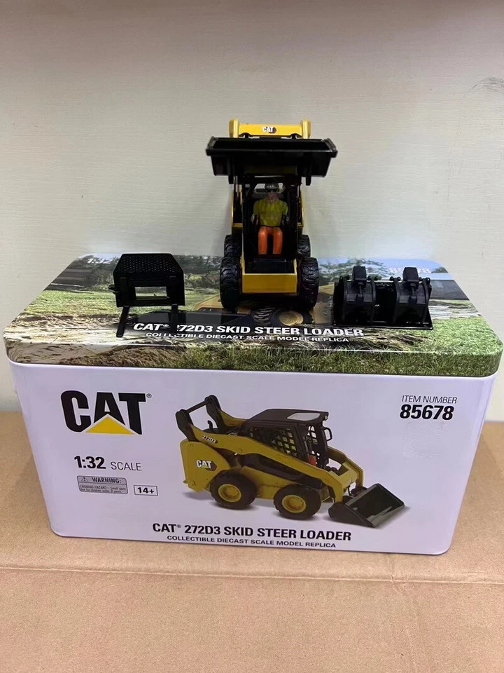 DM 1/32 Scale Cat 272D3 Skid Steer Loader Diecast Car Model Toy NIB 85678 - Image 3 of 4