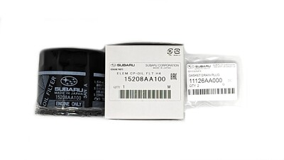 #ad OEM Factory Subaru Engine Oil Filter amp; Crush Gasket 15208AA100 Genuine 2 PACK $27.99