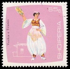 ALBANIA 1056 - Traditional Costumes "Tirana Dancer" pb69897