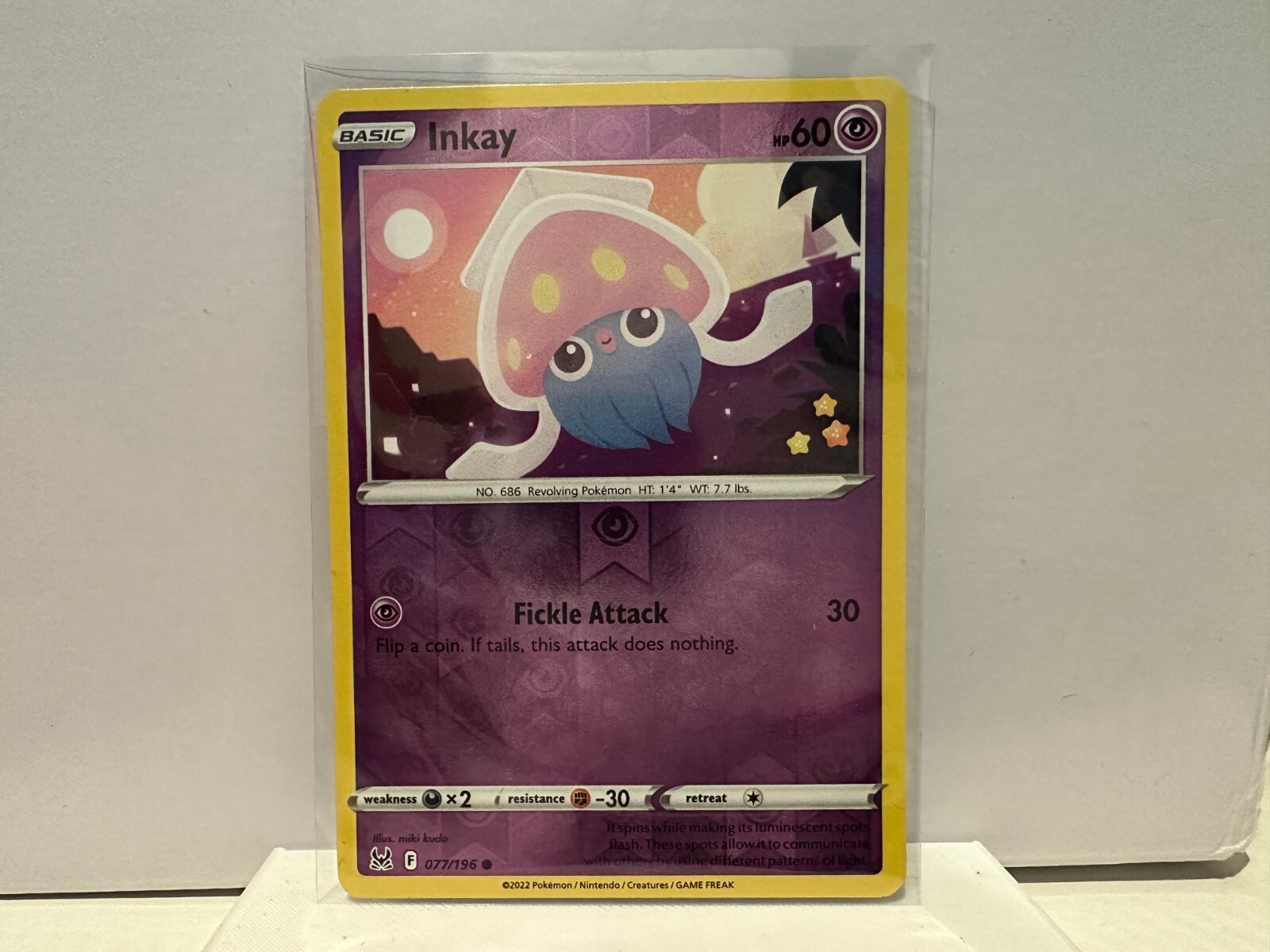 Inkay 77/196 TCG Pokemon Lost Origin Reverse Holo Rare 0912 66 eBay