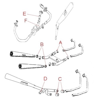 Athena Anschlussdichtung 38 x 44 x 28 mm passend für Aprilia SRV 850 2012-2016