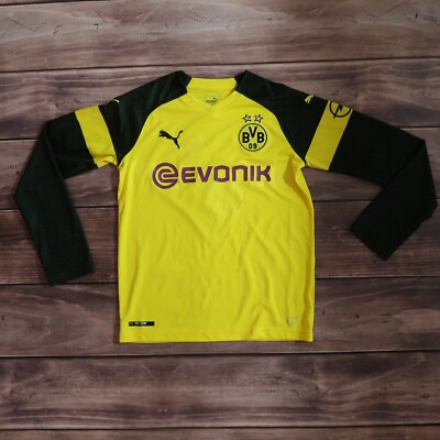 ウェア Borussia Dortmund Puma Sancho 7 21/22 PUMA Football Shirt SANCHO #7 Borussia Dortmund Soccer Jersey, Boy