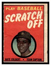 1970 Topps (LOW GRADE) #NNO NATE COLBERT Scratch-Offs