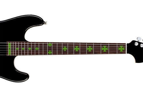 Iron Cross Guitar / Bass Decal Sticker Inlay - 9 colors (TWO Pack) Mix or Match - Picture 10 of 10