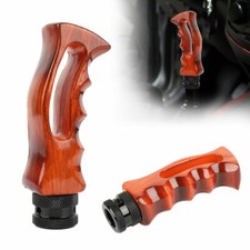 Universal Wood Slotted Pistol Grip Handle Manual Gear Stick Shift Knob Shifter Universal Wood Slotted Pistol Grip Handle Manual Gear Stick Shift Knob Shifter