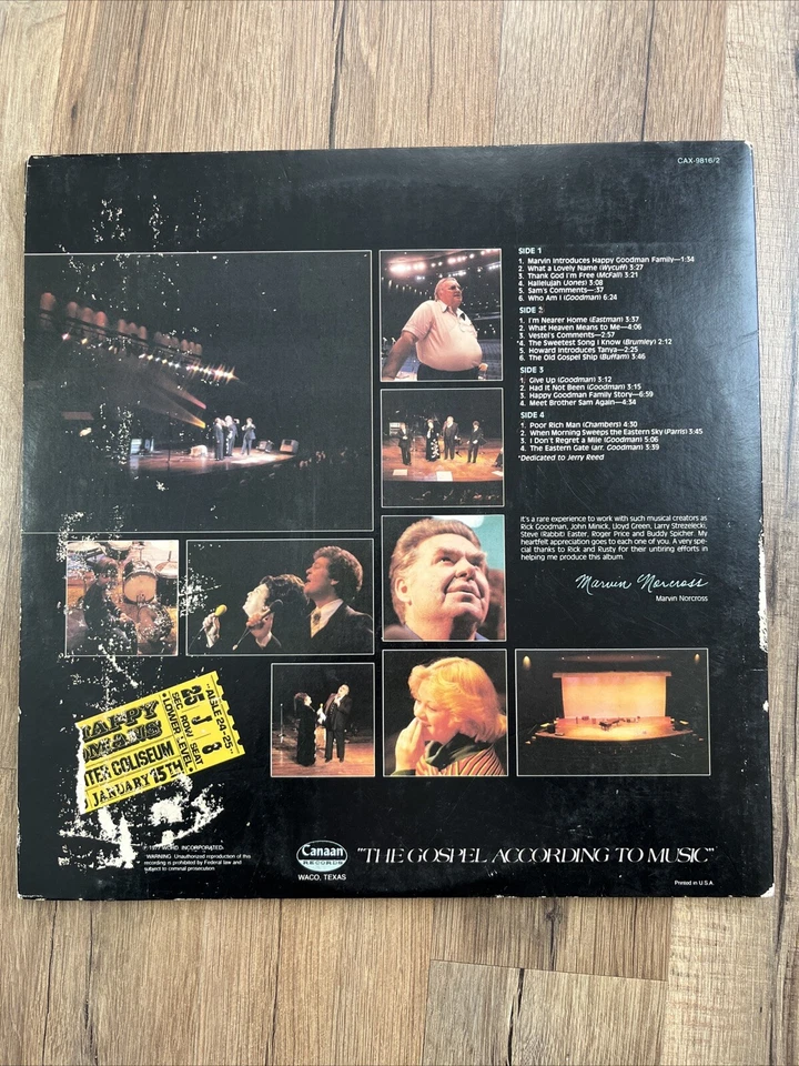 Vintage Vinyl LP Very Best of the Happy Goodmans Live Record 2 Album 1977 — 第 2/4 张图片