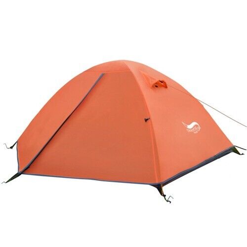 Tenda 2 persone leggera tenda 3 stagioni per escursionismo palo di alluminio tenda impermeabile - Foto 1 di 12
