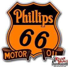 (PHIL8) 6 PHILLIPS 66 SHIELD MOTOR OIL GASOLI...