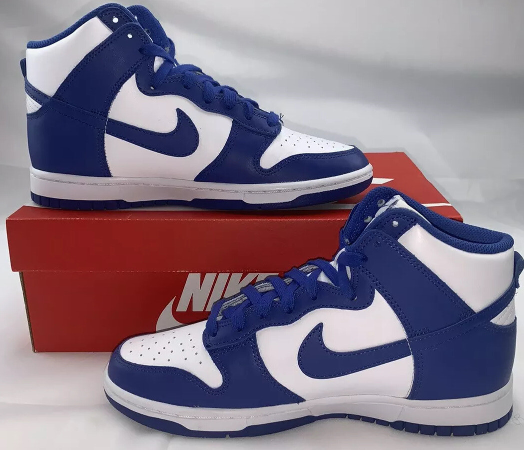 Nike Dunk High Game Royal Size 8 DD1399-102 Great Condition