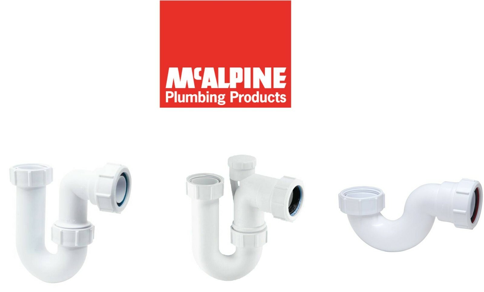 McAlpine Q10 Bath Trap/SA10 Tubular Swivel P Trap/SA10V Anti Syphon P