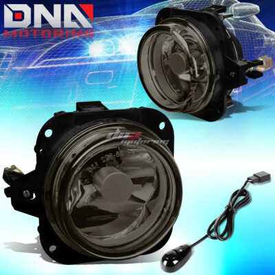 FOR 02-05 ECLIPSE/04-08 GALANT SMOKED TINT OE BUMPER FOG LIGHT LAMP+SWITCH KIT