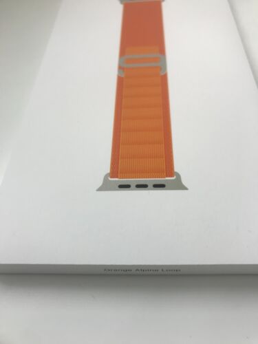 NEW in box Original Genuine Apple Watch 45MM 49mm Orange Alpine Loop Large - Picture 2 of 5