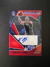 2020-21 Chronicles Rookies & Stars Airborne Red Prizm Bruce Brown Auto #AIR-BBR