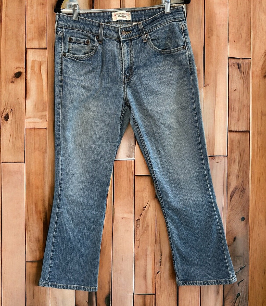 Signature Levi's Womens Blue Jeans Tag Size 10 (31x28) Stretch Low