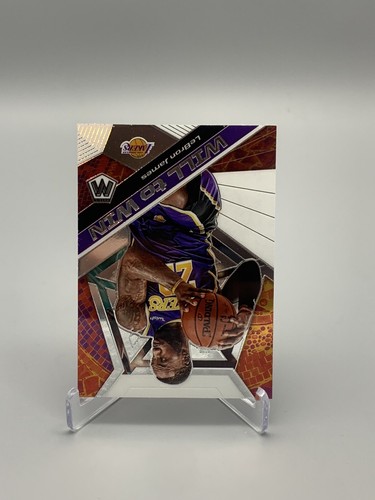 LeBron James 2019-20 Panini Mosaic Will to Win Insert #7 Los Angeles Lakers - Picture 3 of 4