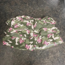 365 Kids Green Camo Butterfly Skirt Girls Size 7
