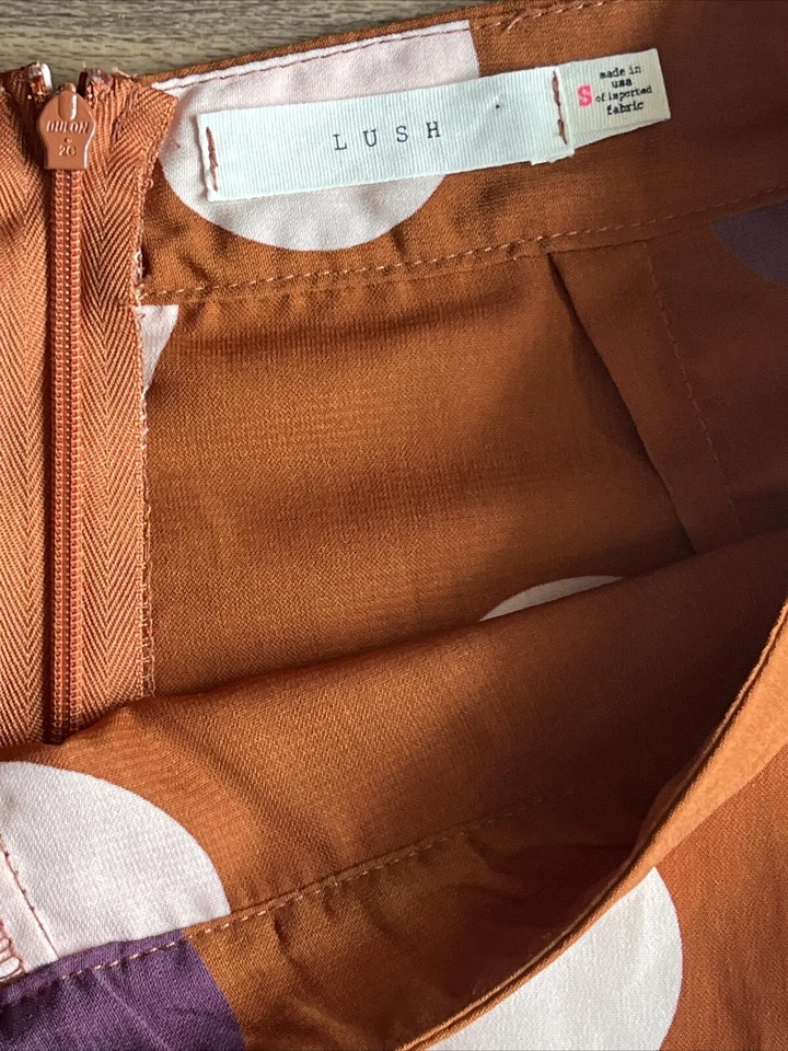 Pantalones Palazzo para mujer exuberantes cintura alta estampado de lunares pequeños Foto 2 de 4