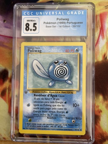 Poliwag 1st Edition CGC 8.5 Portuguese