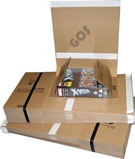 C1 Posting Mailers x 50 strong cardboard book wrap packaging fits DVD Boxsets