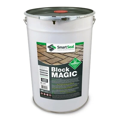 SMARTSEAL DARK GREY Coloured Paving Sealant Block Magic Block Paving Sealer |Sample 5L 25L