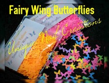 FAIRY WINGED BUTTERFLIES Glitter  U Choose Nail Art  Acrylic  Gel  Body Art  Face