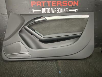 09 AUDI A5 FRONT PASSENGER INTERIOR DOOR TRIM PANEL ALCANTARA