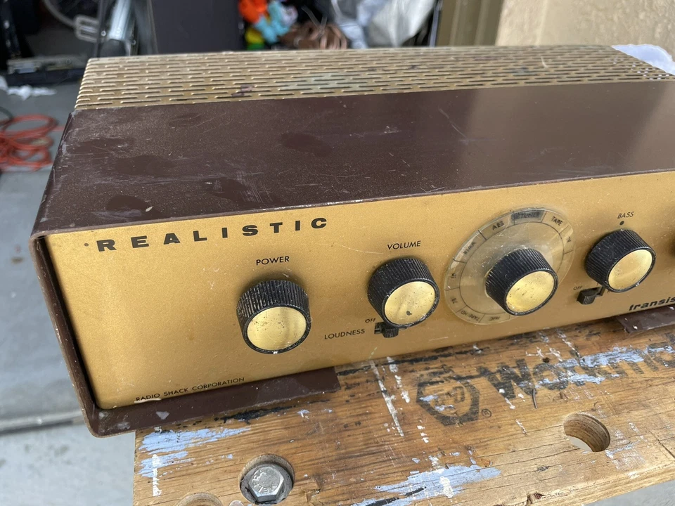 Realistic Transistor-Twenty High Fidelity Amplifier Radio Shack Corp, 4 parts - Image 2 of 4