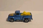 Vintage 1973 Hot Wheels '56 Ford Pickup Truck Blue w/Motorcycles  +GC