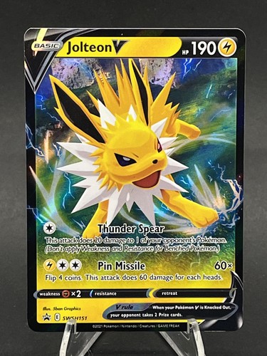 Jolteon V #SWSH151 SWSH: Sword & Shield Promo Cards Near Mint or Better 250001 - Picture 1 of 2