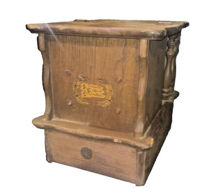 Golden Grain Grinder Wheat Grinder Dayton 3/4 HP Motor W/Wood Cabinet WORKS