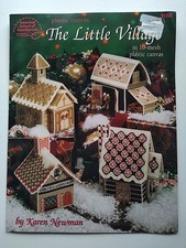 The Little Village Santa's Workshop Christmas Plastic Canvas Pattern 3168