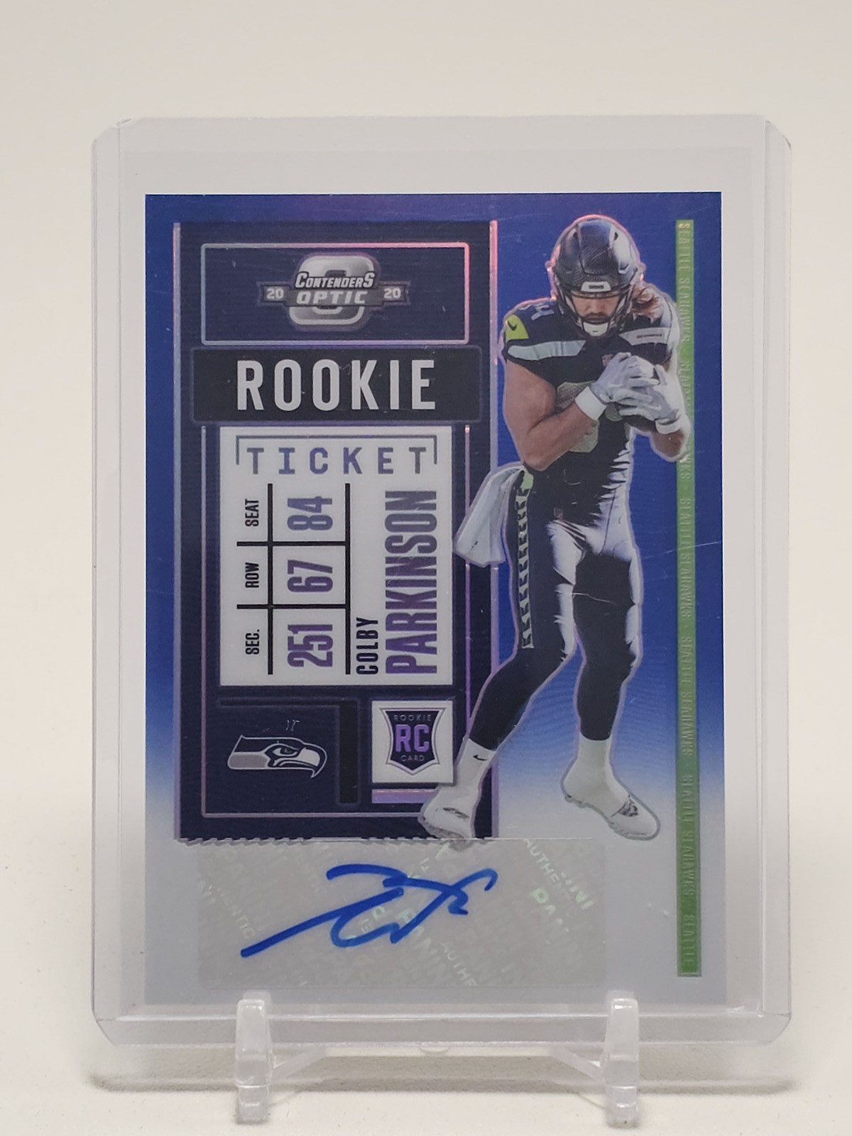 Colby Parkinson Panini Contenders Optic #183 Autograph-Blue
