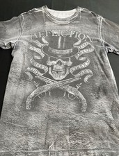 Vintage- Affliction Men s 2XL Gray Double-Sid...
