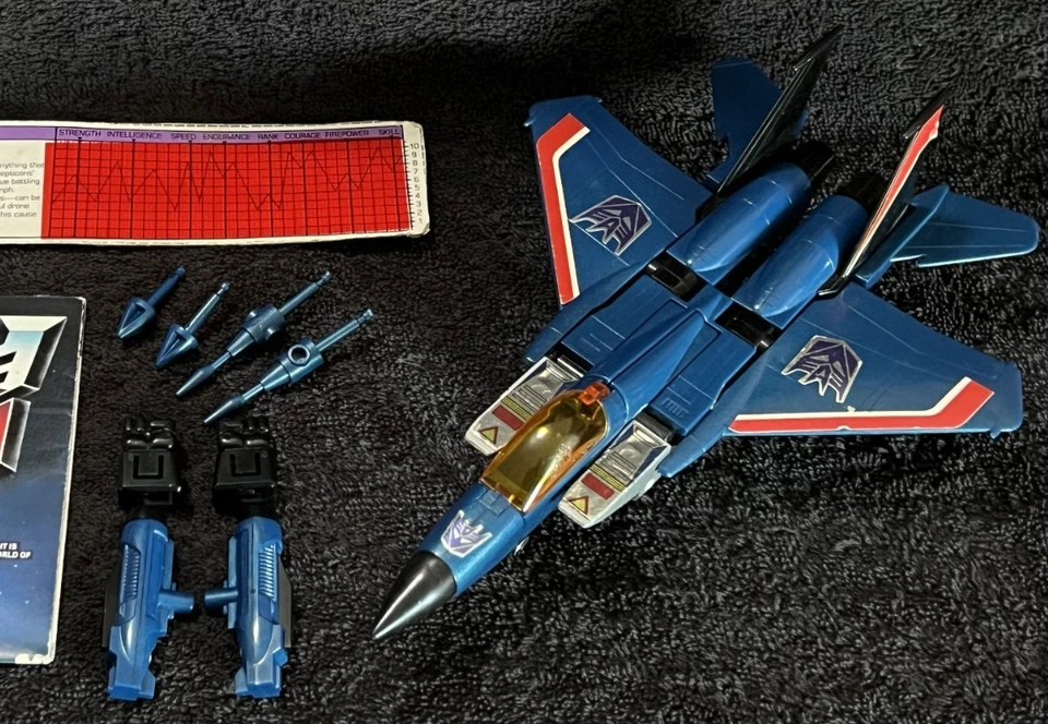 G1 1984 THUNDERCRACKER • PRE RUB COMPLETE w/TECH SPEC • VINTAGE G1 TRANSFORMERS - Image 4 of 4