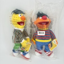 Sesame Street Ernie  Bert Characters 13.5" Plush Original Packaging