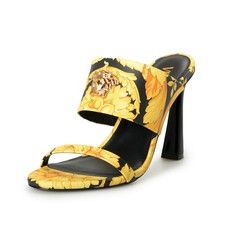 Versace Womens Barocco Print Leather Medusa H...