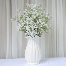 100Pcs White Artificial Baby's Breath for Wedding  Vase,artificial flowers