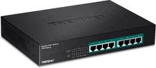 TRENDnet 8-Port Gigabit GREENnet PoE+ Switch, TPE-TG81g, 8 x Black 