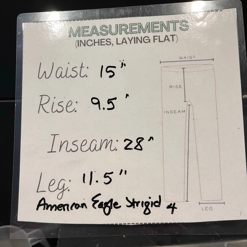 American Eagle Strigid Ultra Wide Leg Jeans 4 Baggy Western - Image 2 of 4