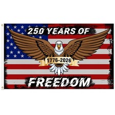 USA 250th Anniversary 3 Ply 3x5 Ft Double Sided American Flag Style A